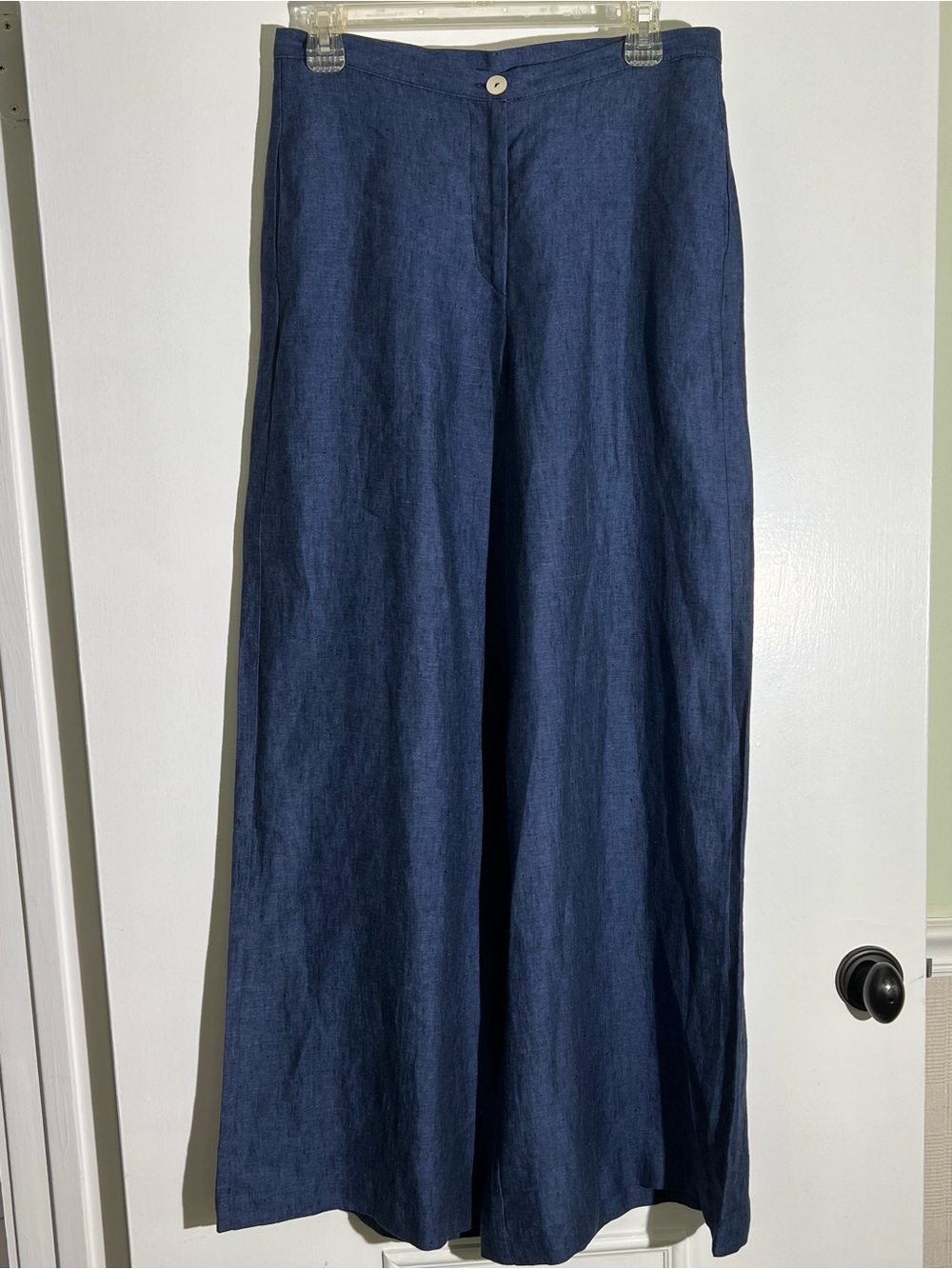 Italian Wide Leg Linen Palazzo Pants